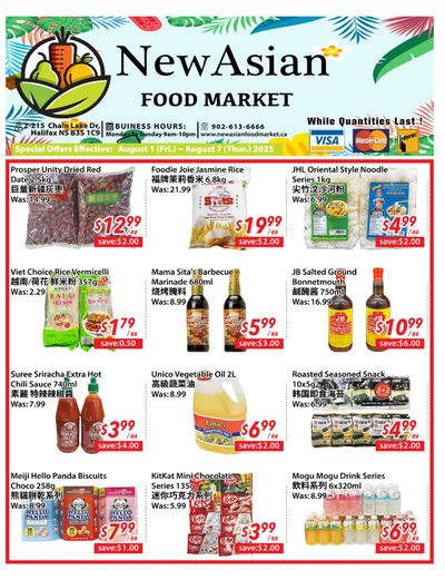 New Asian Food Market Flyer August 1 to 7