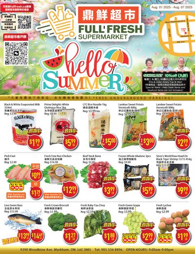 Full Fresh Supermarket Flyer August 1 to 7