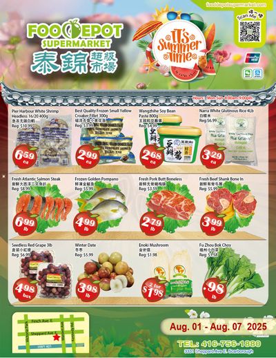 Food Depot Supermarket Flyer August 1 to 7