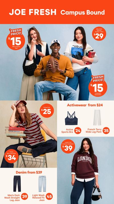 Joe Fresh Flyer August 1 to 6