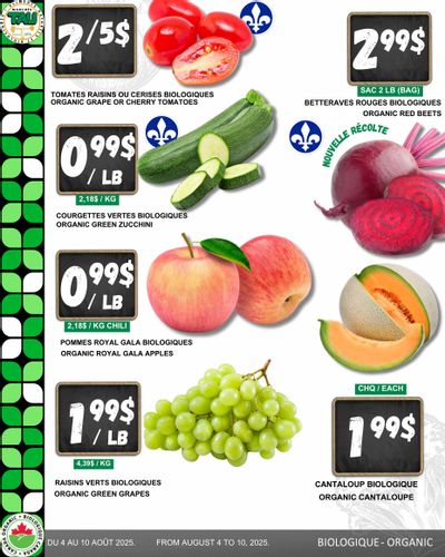Marches Tau Produce Flyer August 4 to 10