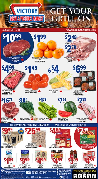 Victory Meat Market Flyer August 5 to 9