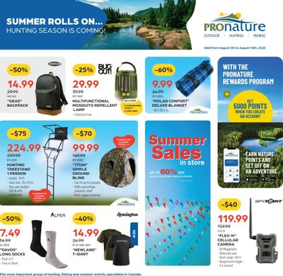 Pronature Flyer August 5 to 18