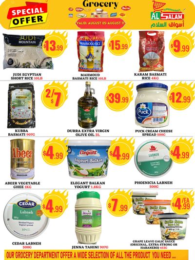 Al-Salam Supermarket Flyer August 5 to 11