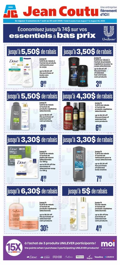 Jean Coutu Flyer August 7 to 20
