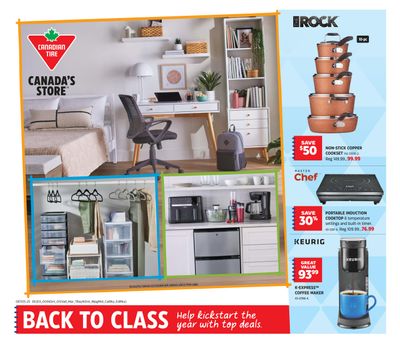 Canadian Tire Back To Class Flyer August 7 to 28