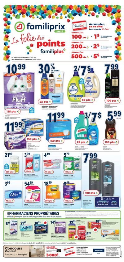 Familiprix Sante Flyer August 7 to 13