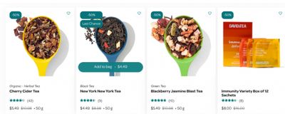 DAVIDsTEA Canada: Endless Summer Sale up to 50% off