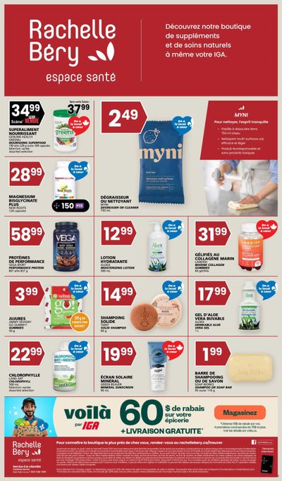 Rachelle Bery Health Flyer August 7 to 13