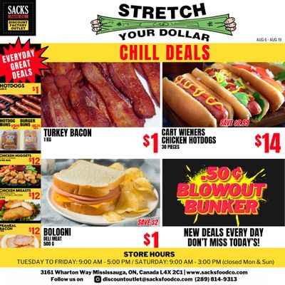 Sacks Food Co. Flyer August 6 to 19