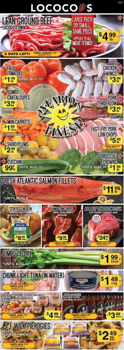 Lococo's Flyer August 6 to 10