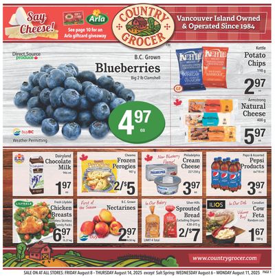 Country Grocer Flyer August 8 to 14
