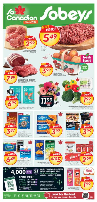 Sobeys (ON) Flyer August 7 to 13