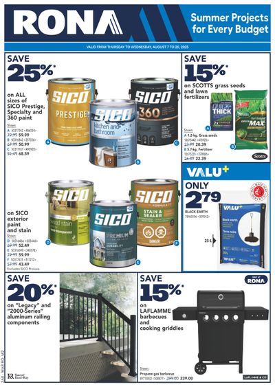 Rona & Rona+ (Atlantic) Flyer August 7 to 20