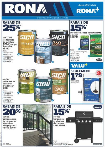 Rona & Rona+ (QC) Flyer August 7 to 20