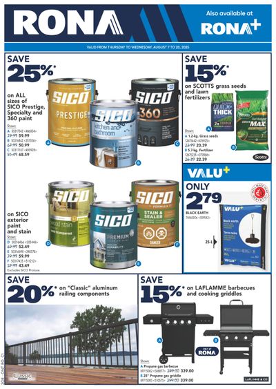 Rona & Rona+ (ON) Flyer August 7 to 20