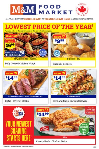 M&M Food Market (Atlantic, ON & West) Flyer August 7 to 13