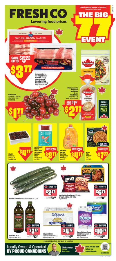 FreshCo (West) Flyer August 7 to 13