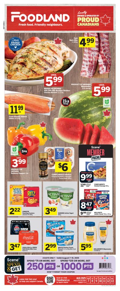 Foodland (ON) Flyer August 7 to 13