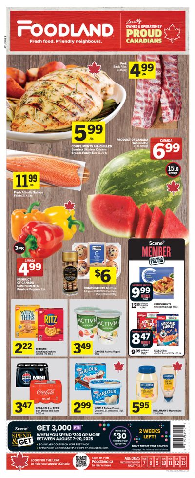 Foodland (Atlantic) Flyer August 7 to 13