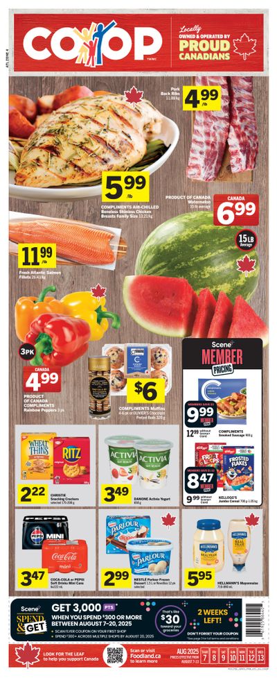 Foodland Co-op Flyer August 7 to 13