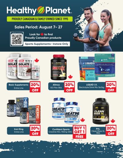Healthy Planet Flyer August 7 to 27