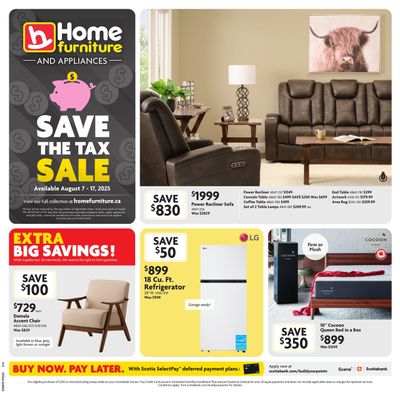 Home Furniture (ON) Flyer August 7 to 17
