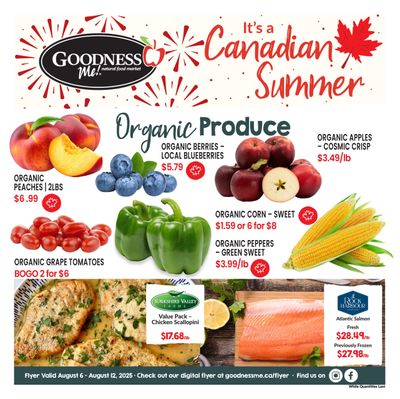 Goodness Me Flyer August 6 to 12
