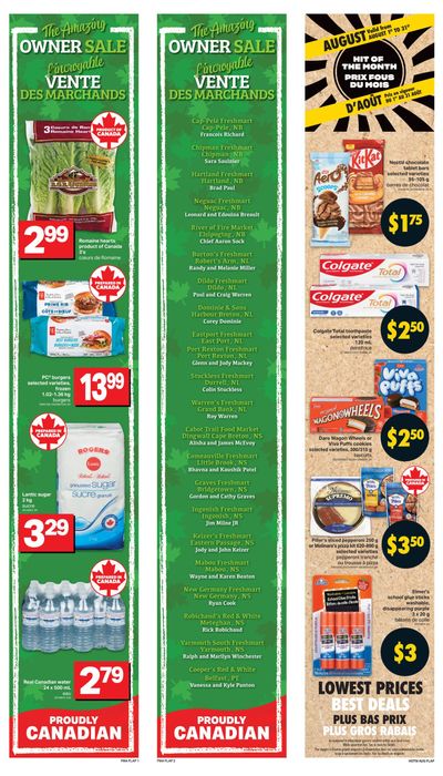 Freshmart (Atlantic) Flyer August 7 to 13