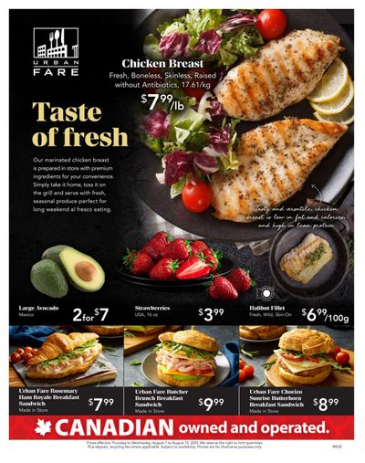 Urban Fare Flyer August 7 to 13