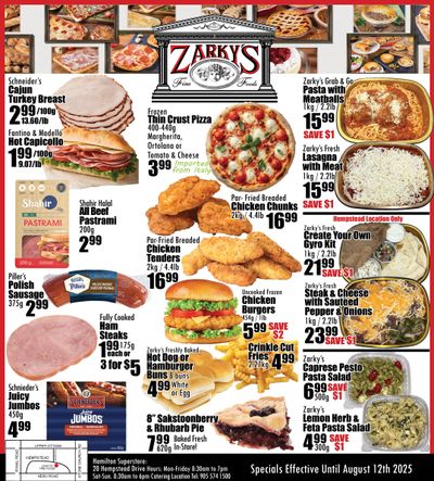 Zarky's Flyer August 6 to 12