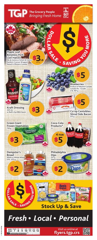 TGP The Grocery People Flyer August 7 to 13