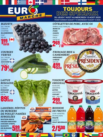 Euro Marche Flyer August 7 to 13