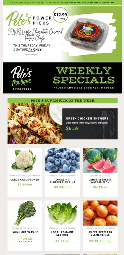 Pete's Fine Foods Flyer August 7 to 13