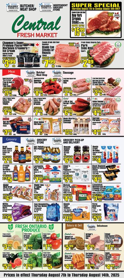 Central Fresh Market Flyer August 7 to 14