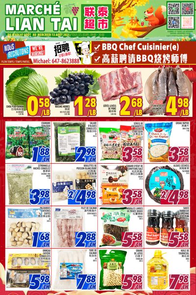 Marche Lian Tai Flyer August 7 to 13