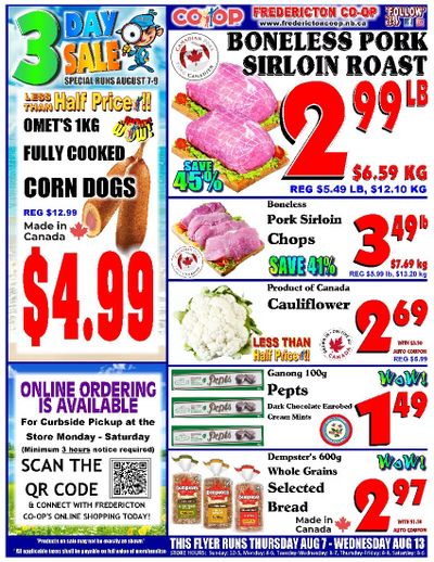 Fredericton Co-op Flyer August 7 to 13