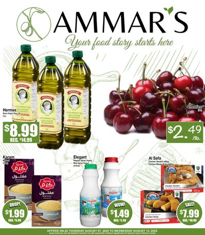 Ammar's Halal Meats Flyer August 7 to 13