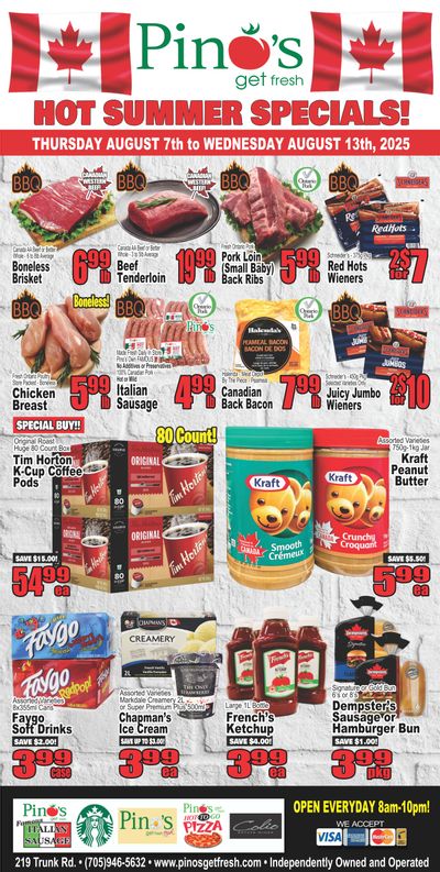 Pino's Flyer August 7 to 13
