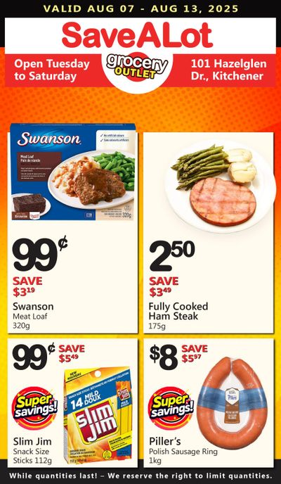 SaveALot Grocery Outlet Flyer August 7 to 13