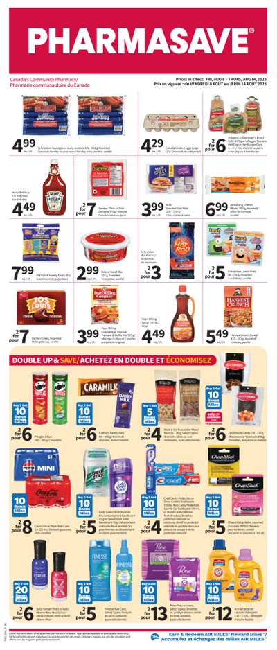 Pharmasave (NB) Flyer August 8 to 14