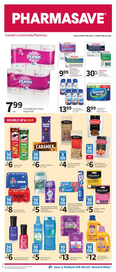 Pharmasave (West) Flyer August 8 to 14