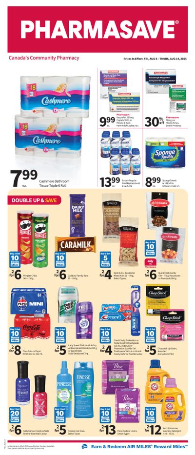 Pharmasave (ON) Flyer August 8 to 14