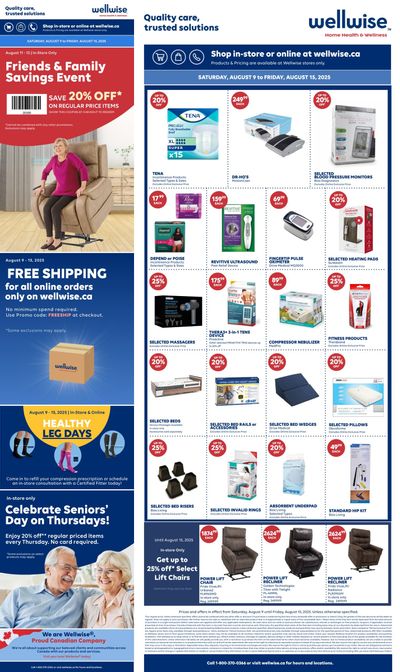 Wellwise By Shoppers Flyer August 9 to 15