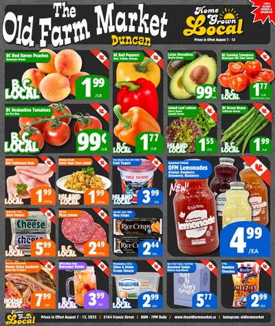 The Old Farm Market (Duncan) Flyer August 7 to 13