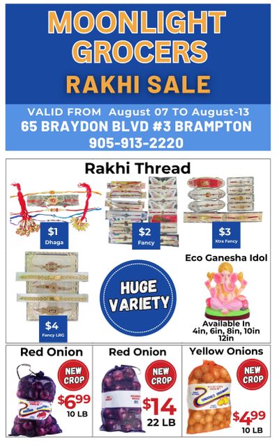 Moonlight Grocers Flyer August 7 to 13