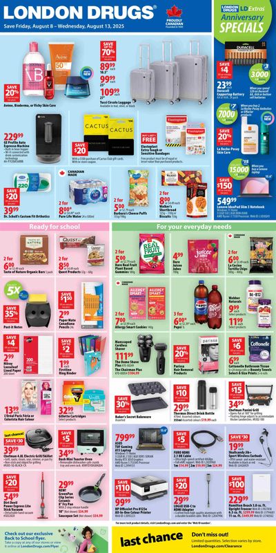 London Drugs Weekly Flyer August 8 to 13