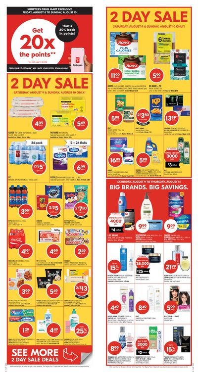 Shoppers Drug Mart (West) Flyer August 9 to 14