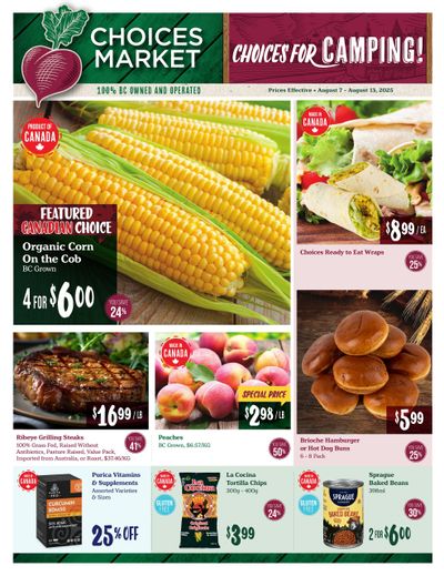 Choices Market Flyer August 7 to 13