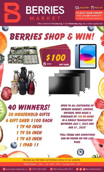 Berries Market Flyer August 7 to 13
